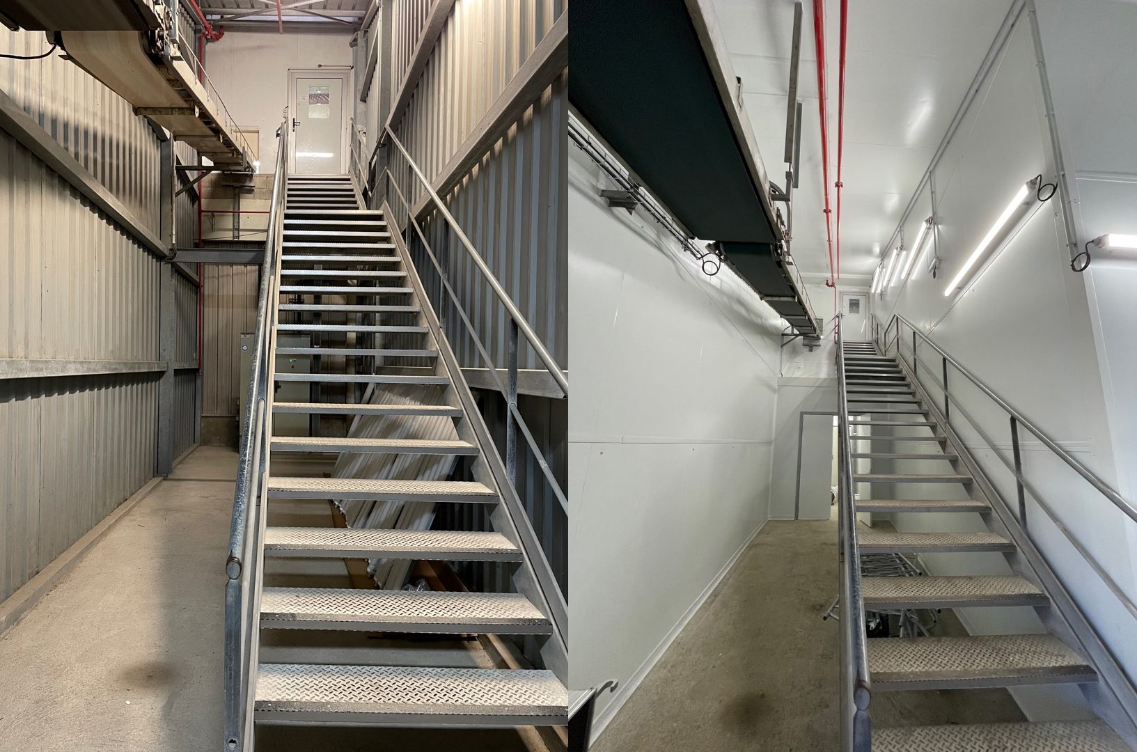 Photo avant/après d'un chantier réalisé par l'entreprise ISONEO